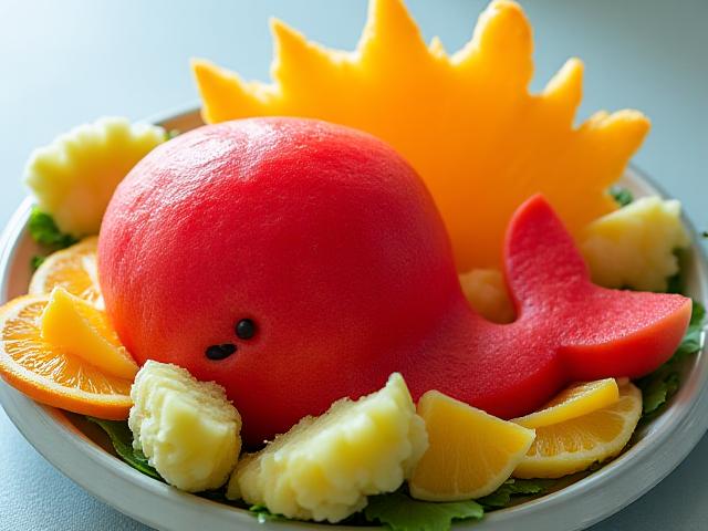 子供会向けの可愛い動物カッティングフルーツ