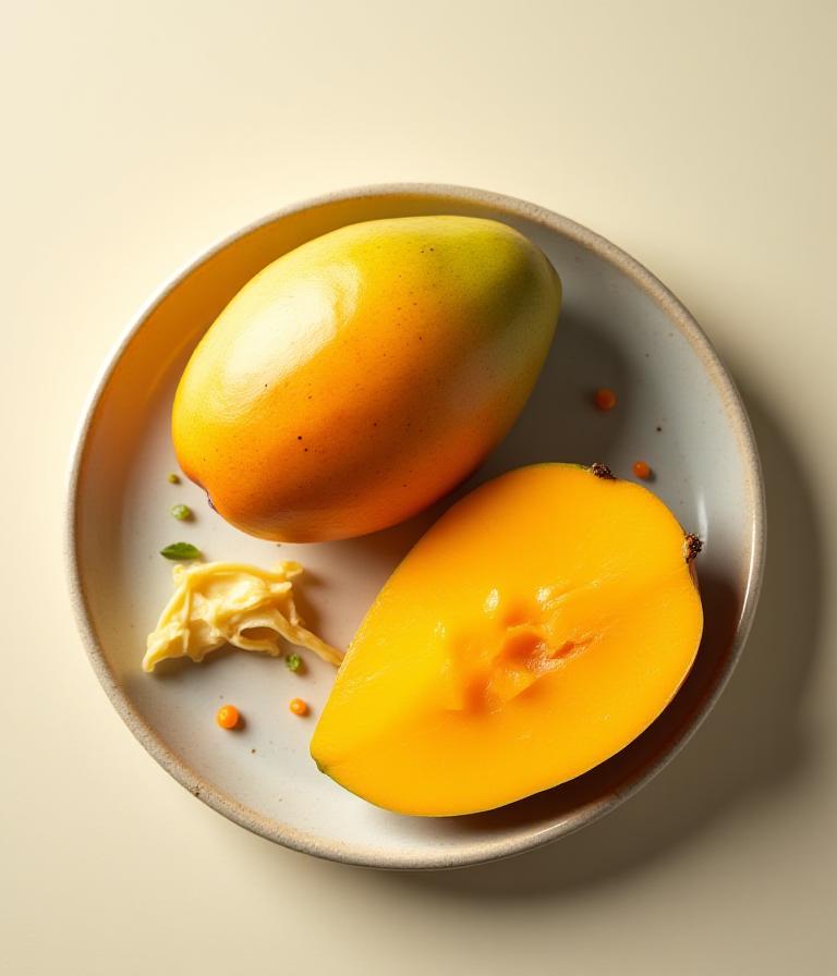 色鮮やかな完熟マンゴーとドラゴンフルーツの盛り合わせ