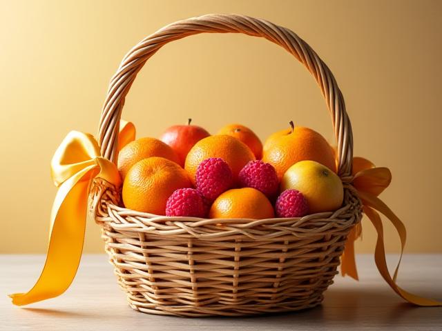 華やかなお祝い用フルーツバスケット